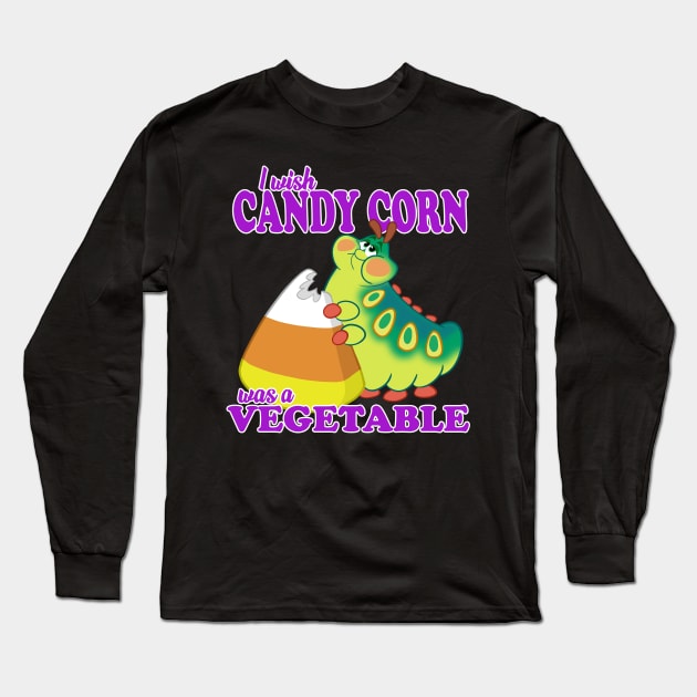 Candy Corn is a Vegetable Long Sleeve T-Shirt by toonbaboon